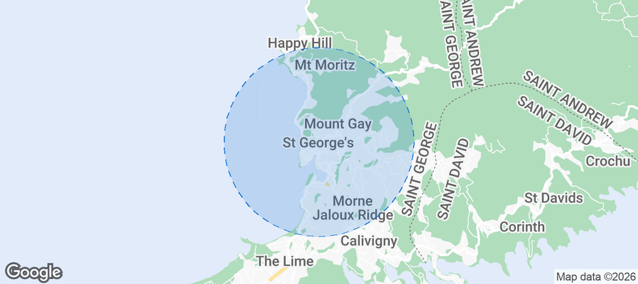 Saint George's Airbnb map